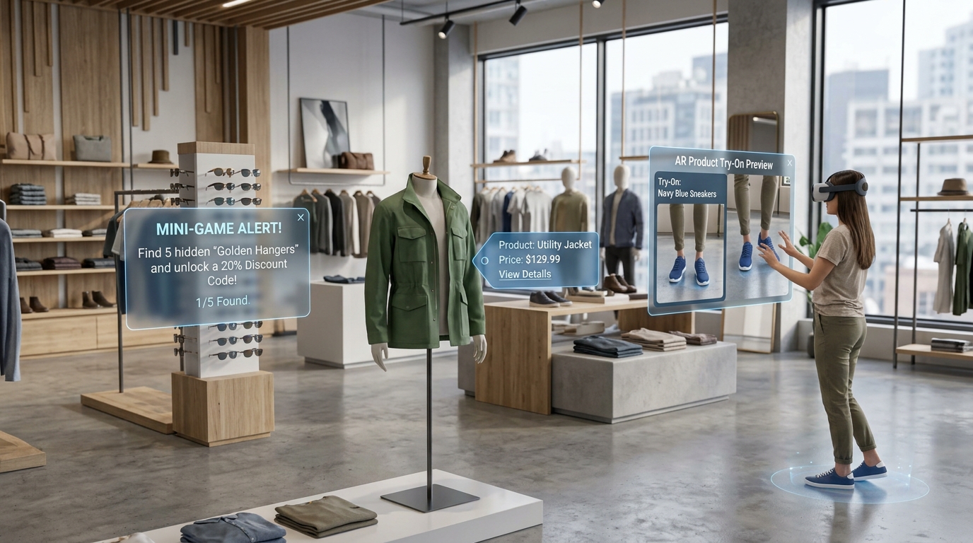 Interactive 3D V-Commerce & Gamification: Boosting Retail Conversion Rates & Dwell Time